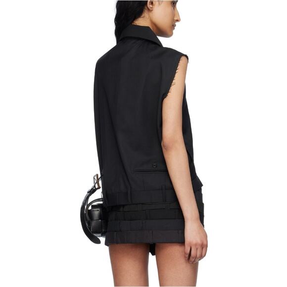 HODAKOVA Women's Black Upside Down Trouser Vest Size L - Picture 2 of 10